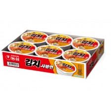 농심 김치사발면(86g*6)