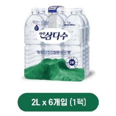 제주 삼다수 그린 무라벨 2l x 6개